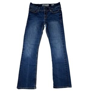 BKE Dakota Bootcut Jeans Womens 28R 32x30 Medium Wash Denim Mid Rise Blue Pants